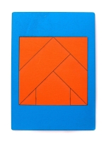 Волшебный квадрат (Танграм), головоломка, дерев., Россия