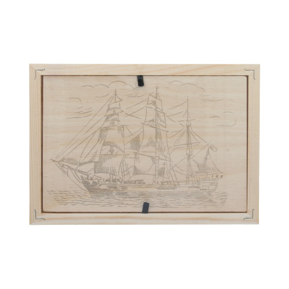 Набор для творчества: Досточка для выжигания "Кораблик"