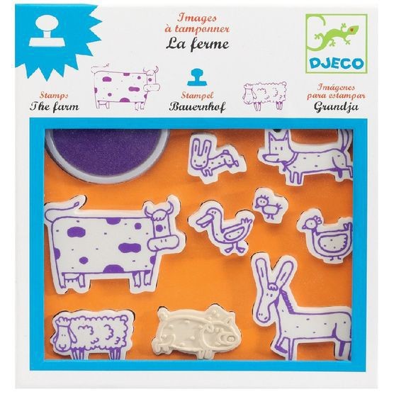 Набор штампов.Животные. Djeco