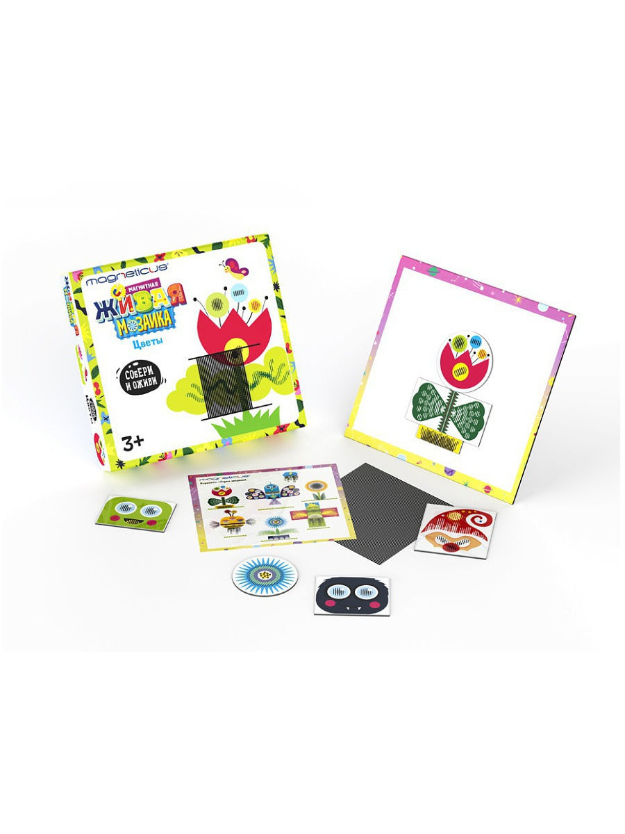 Магнитная мозаика "Живые цветы" Magneticus