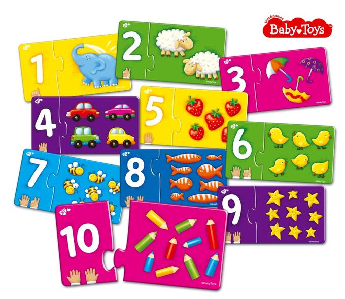 Парные пазлы. Веселый счет. Baby-toys