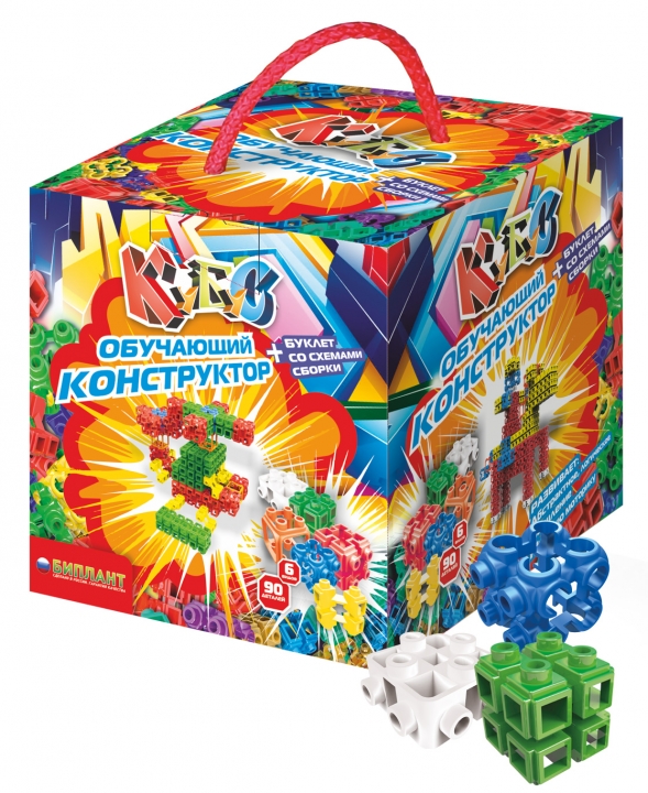 Обучающий конструктор, 90 дет Биплант