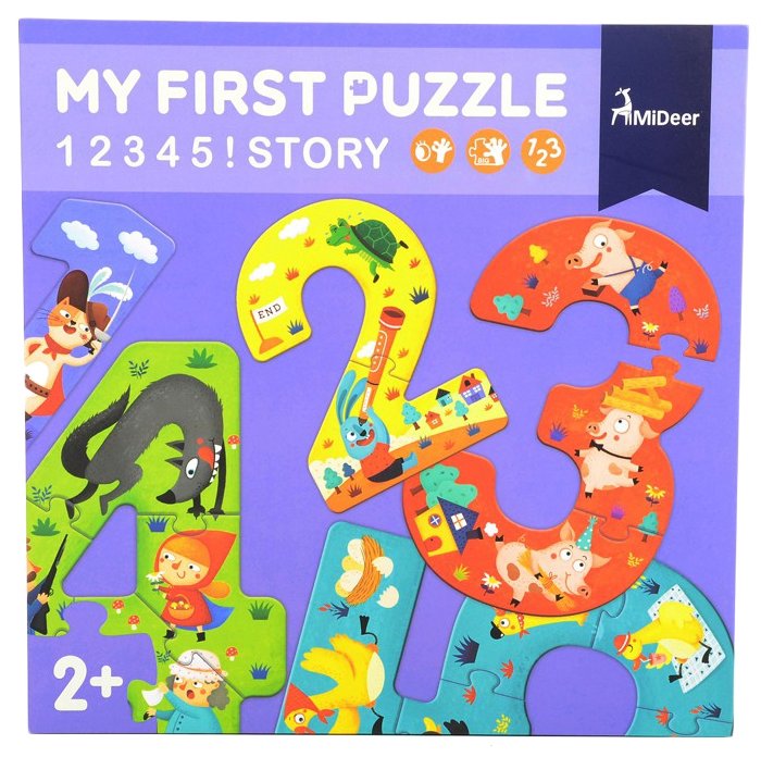 Пазлы 1,2,3 Mideer