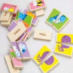 Пазл Половинки "Бабочки и пчелки" Viga