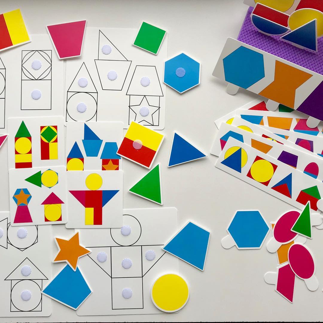 Калейдоскоп геометр.фигур. Игра на липучках./ PicnMix