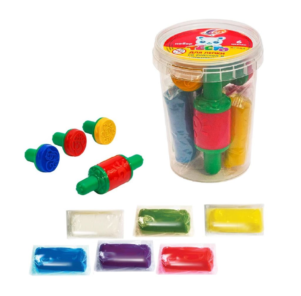 Набор: тесто+формочки+скалочка