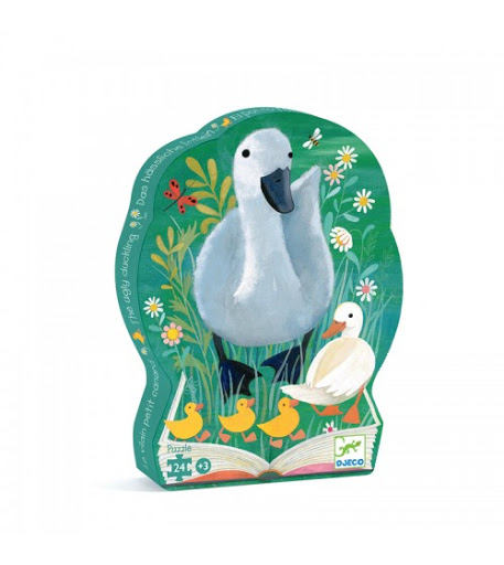 "Гадкий утенок", пазл в силуэтной коробке Djeco