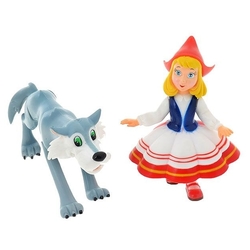 Красная шапочка и серый волк, набор фигурок, 2 шт