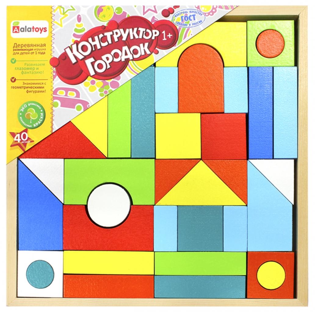 Конструктор деревянный "Городок" Алатойс