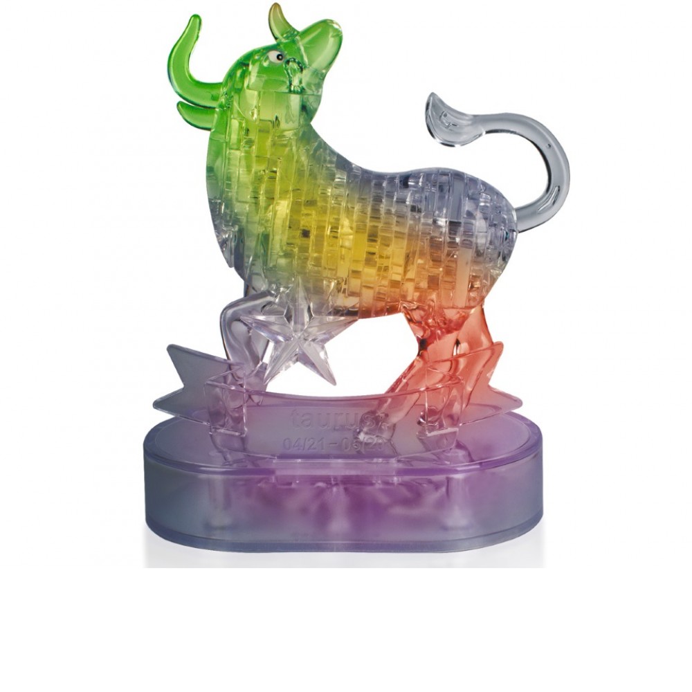 3D Crystal puzzle Телец со светом
