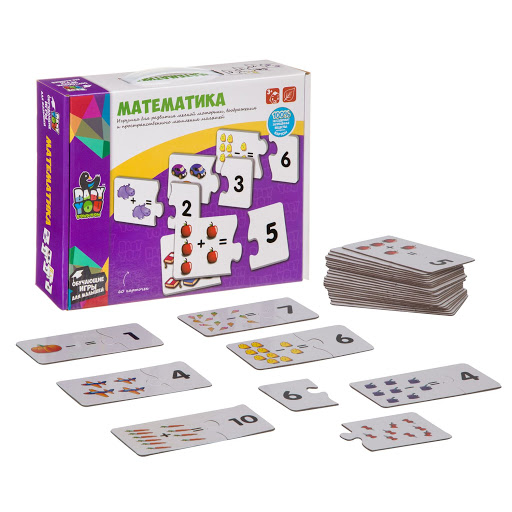 Математика. Объемные пазлы , 60 карточек/ Bondibon