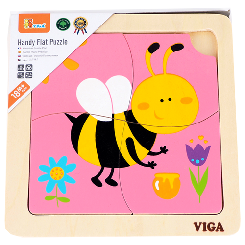 Пазл для малышей Пчелка, 4 дет. ,Viga 