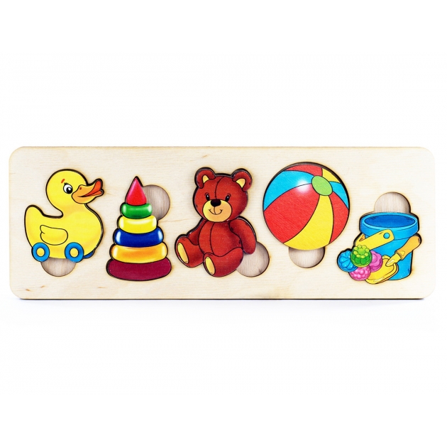 Пазл-рамка Игрушки, дерев, Россия