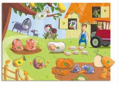 Деревянный пазл "Перевертыш".Djeco