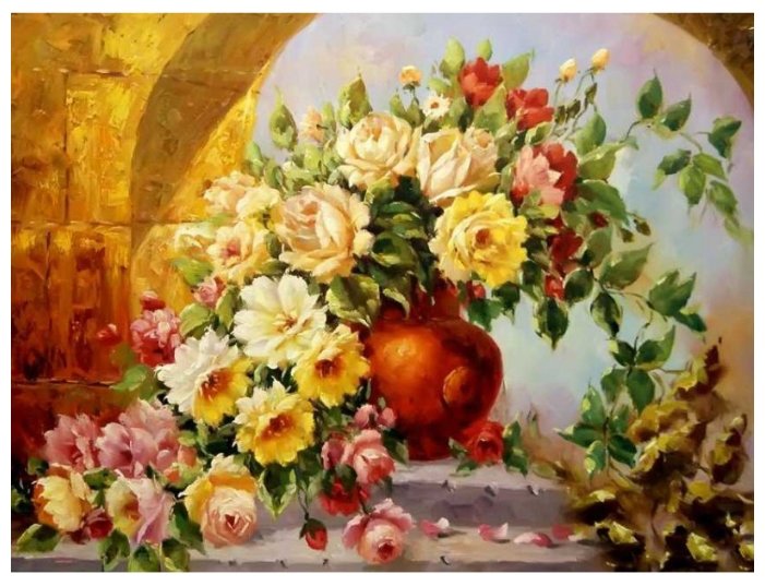 Color Kit Картина по номерам "Нежный букет роз" 40х50 см