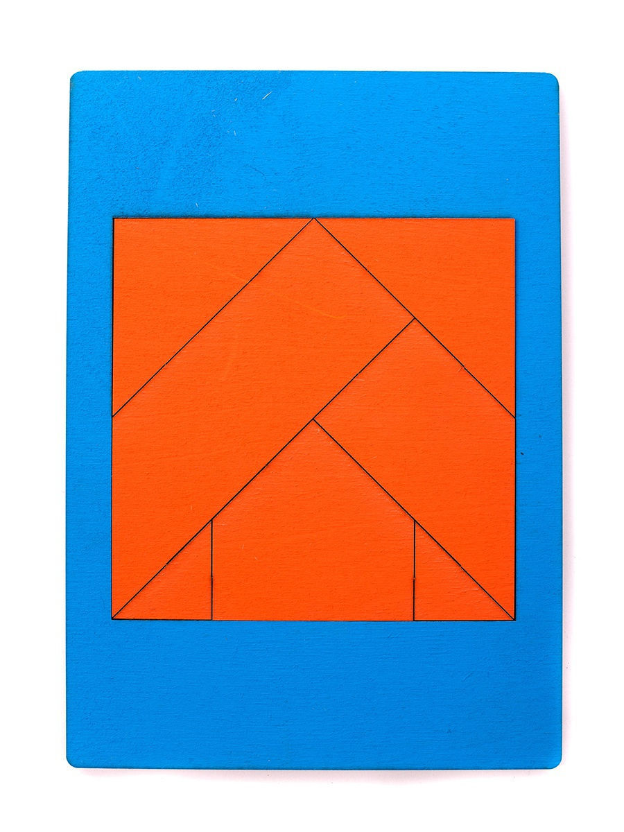 Волшебный квадрат (Танграм), головоломка, дерев., Россия