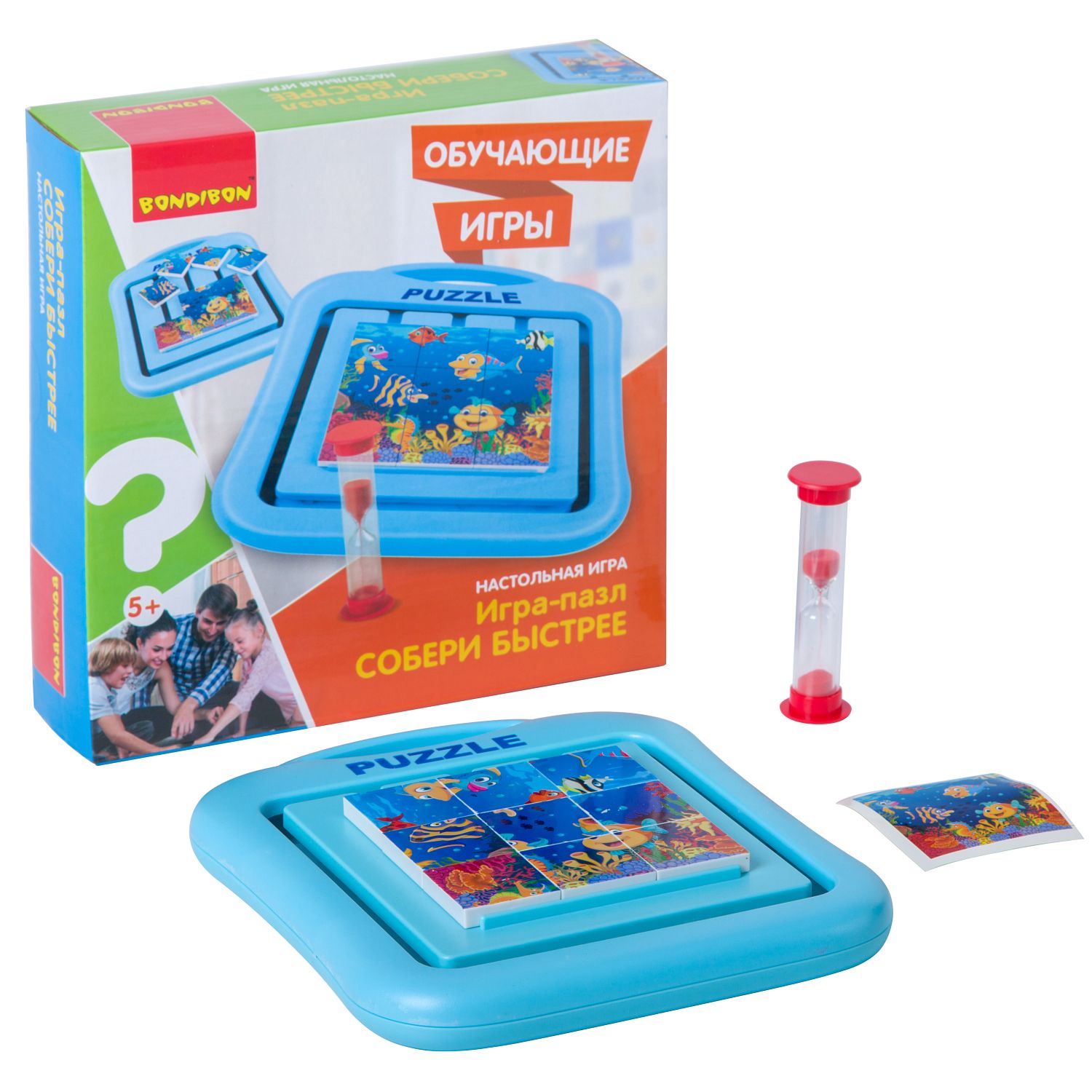 Игра-пазл "Собери быстрее" Bondibon