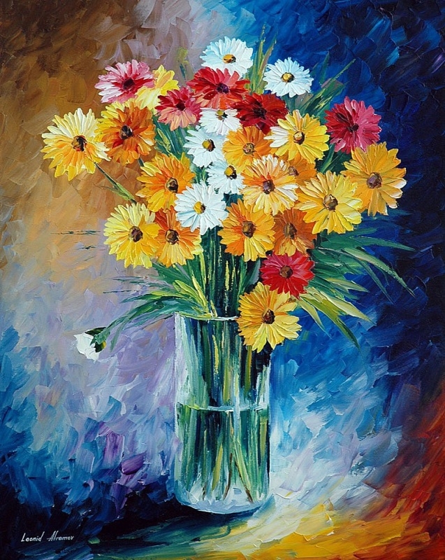 Картина по номерам "Маргаритки", 40*40 см