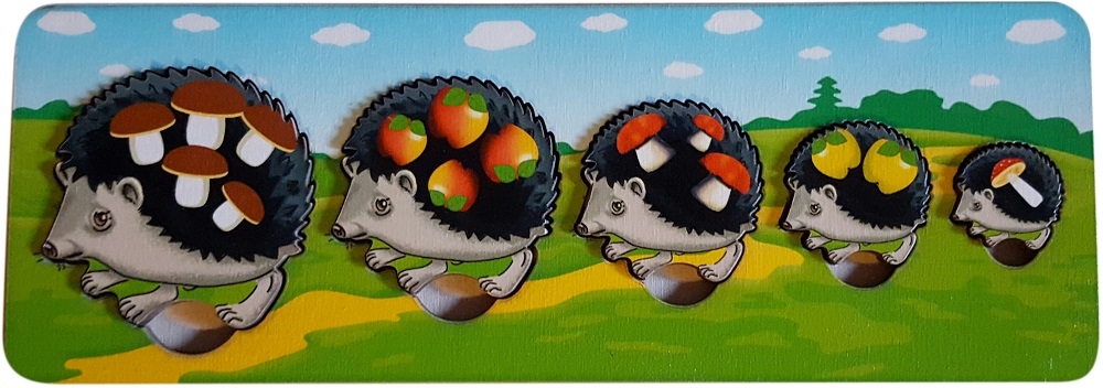 Пазл-рамка Ежики, дерев, Россия